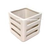 Svícen čtverec, bílá