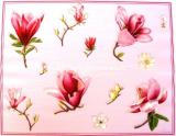 Magnolie RŮŽOVÁ, papírové prostírání 33x42cm