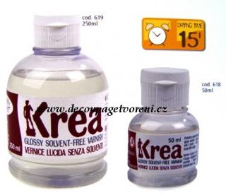 Lak na samotvrdnoucí hmotu KREA, 50 ml