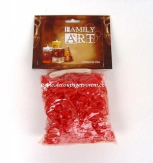 Parafin 350 g  ČERVENÁ + 2 m knotu