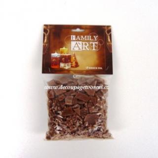 Parafin 350 g  HNĚDÁ + 2 m knotu