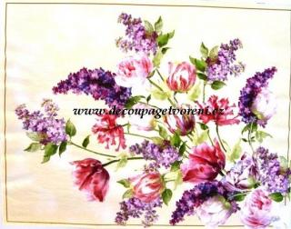 Alžbětina kytice BÉŽOVÁ, papírové prostírání 33x42cm