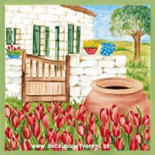 Siena - dům v údolí tulipánů