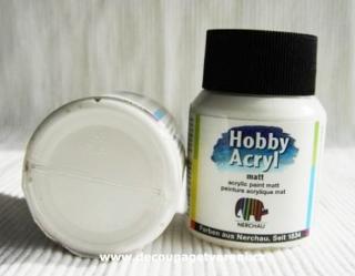 Hobby Acryl matt BÍLÁ, 59 ml