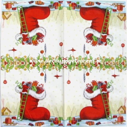 Vánoční bota s dárky, 20 ks/bal.