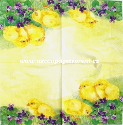 Kuřátka a fialky, 20 ks/bal.