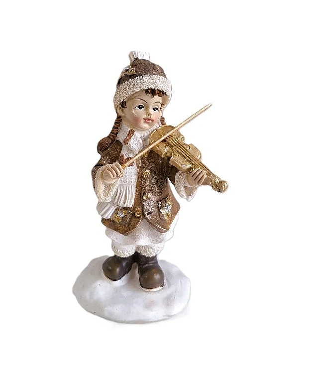 Hudebníci 12 cm, děvče housle