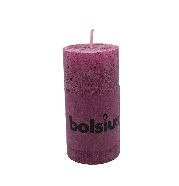 Svíčka 50x100 mm Bolsius, fialová