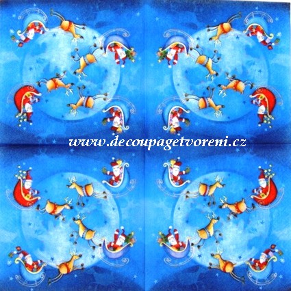 Ježíškovo spřežení na modré