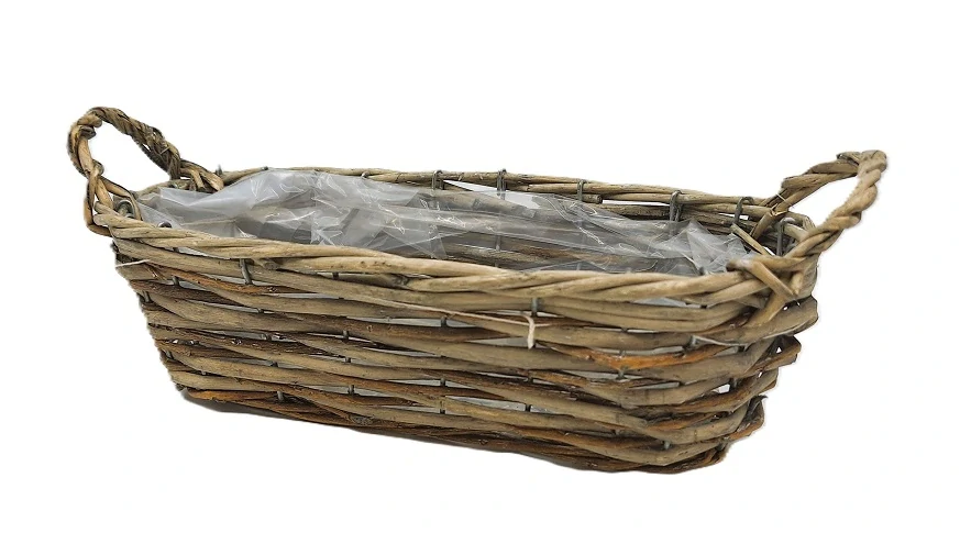 Truhlík 30 cm ovál vrba, přírodní