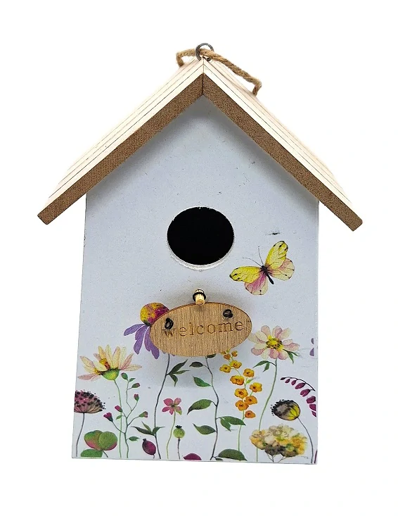 Budka 20 cm, květinová "Welcome"