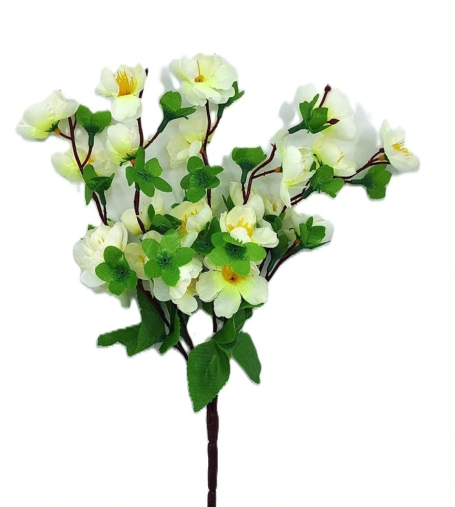 Větev 35 cm broskvoň, bílá