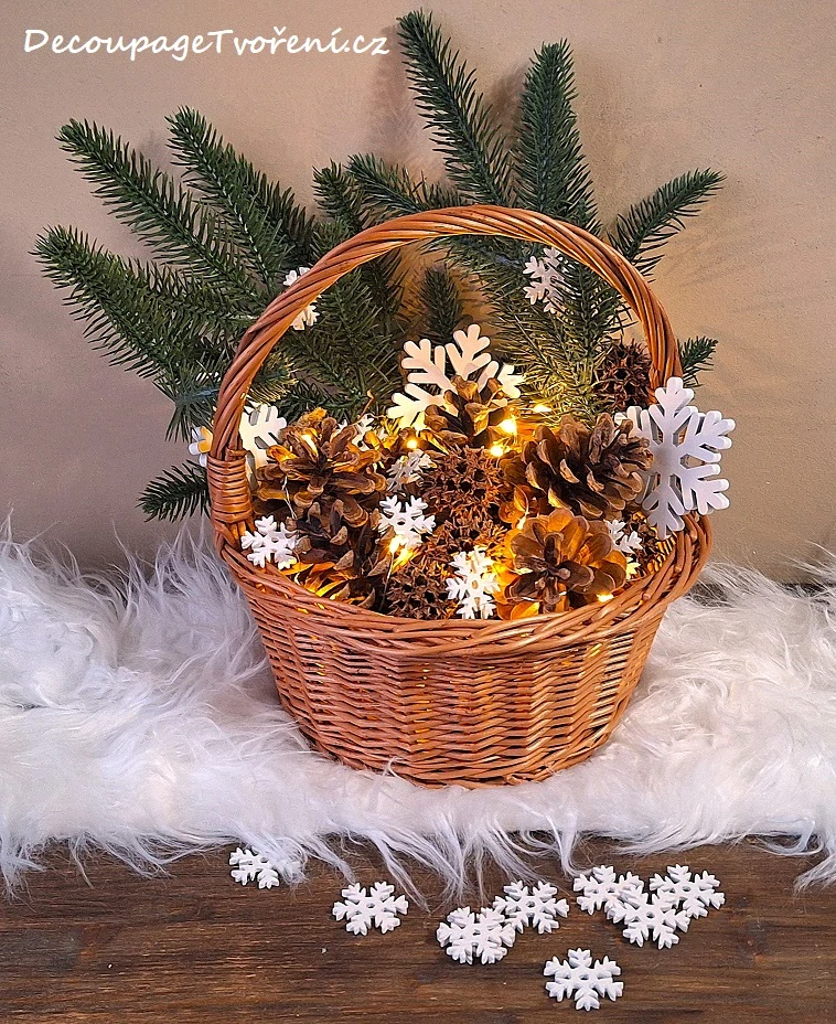 Košík 21 cm kulatý/nízký, vrba