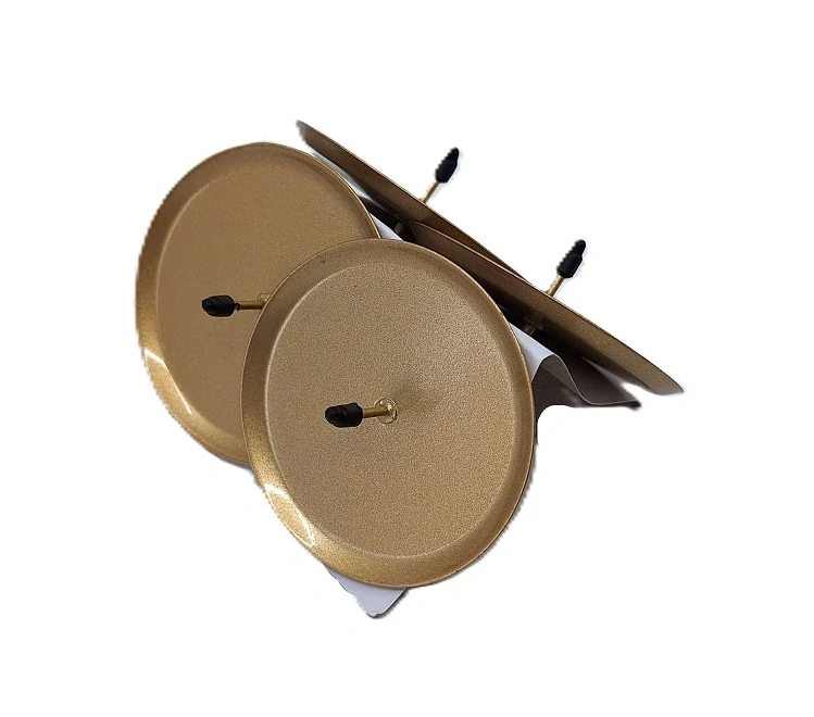 Bodec Ø 7,5 cm s okrajem šampan/lesklá, 1 ks