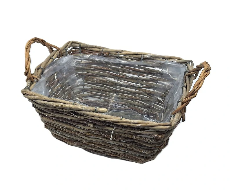 Truhlík s uchy 23x20 cm vrba, přírodní