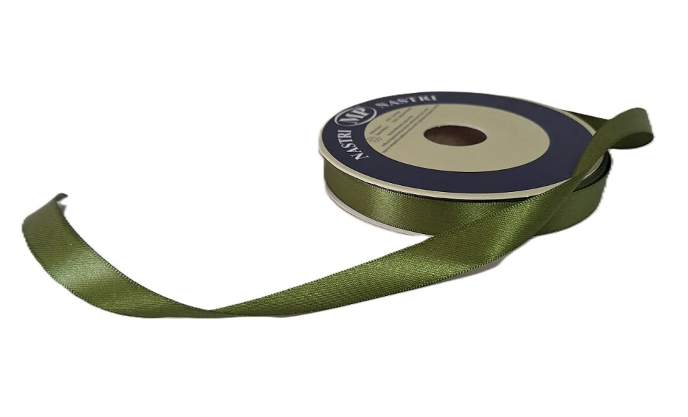 Stuha taftová 15 mm x 2 m, olivová