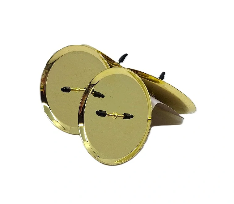 Bodec Ø 7,5 cm s okrajem zlatá/lesklá, 1 ks