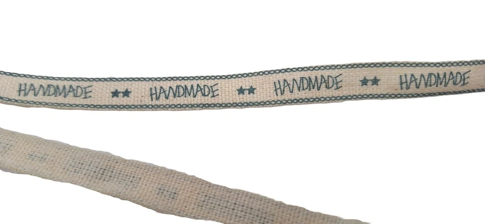 Stuha 8 mm x 1 m, HANDMADE patina bílá