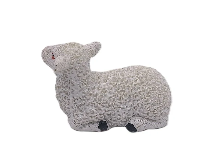 Ovečka 8 cm sedící, bílá (RS)