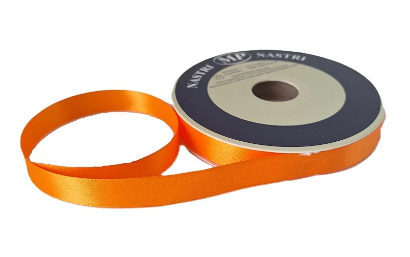 Stuha taftová 15 mm x 2 m, oranžová