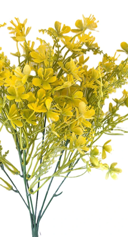 Zeleň 37 cm drobné kvítky, žlutá