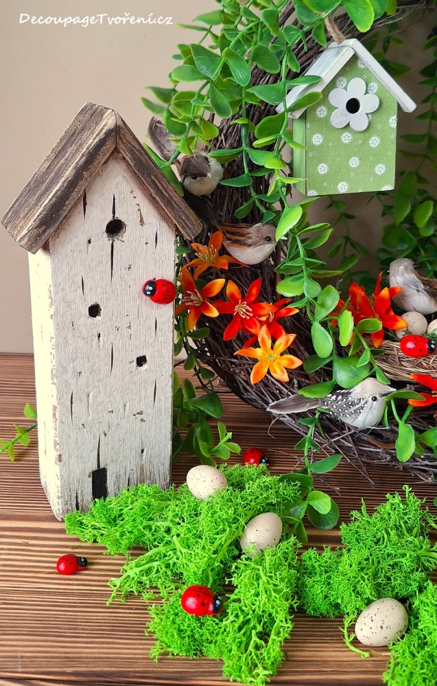 Domek 21 cm Vintage, s patinou