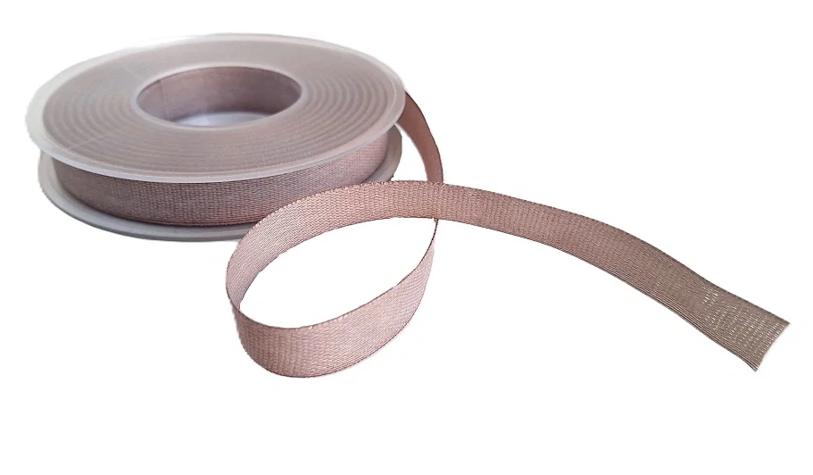 Stuha plátnová 15 mm x 2 m, světlá šedá