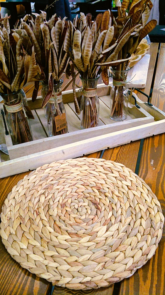 Prostírání kulaté 37 cm, vodní hyacint