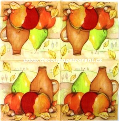 Jablka, hrušky a džbán