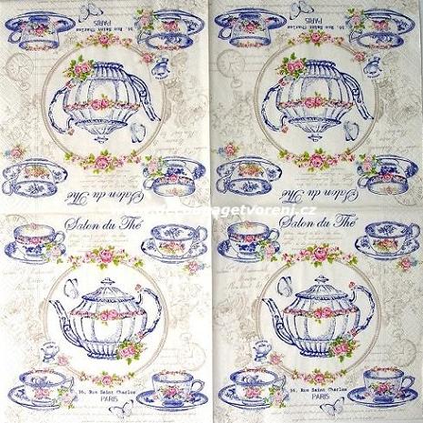 Souprava porcelán s růžemi