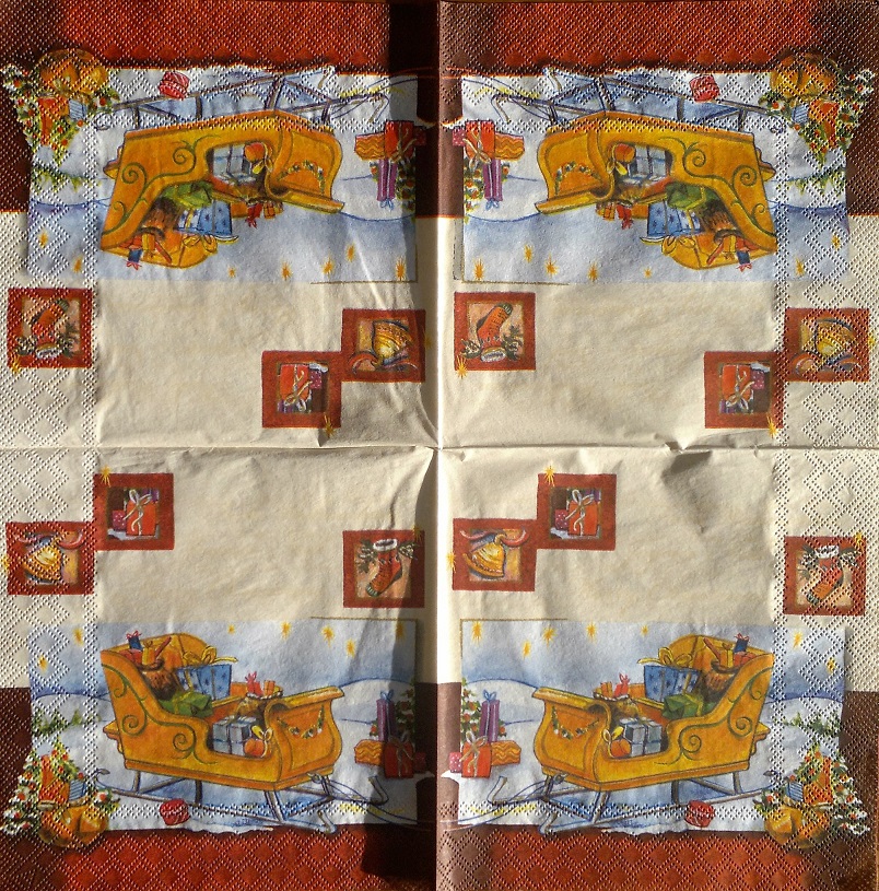 Vánoční saně, 20 ks/bal.