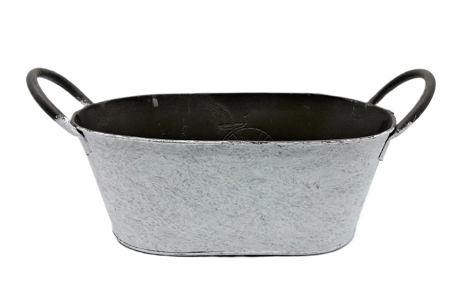 Truhlík 25 cm plech, bicykl bílá