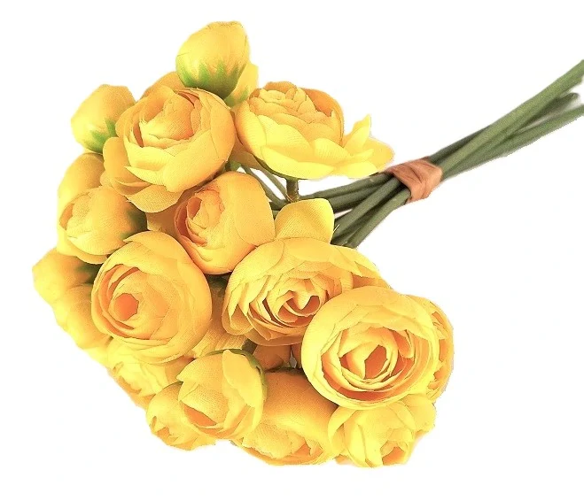 Ranunculus 30 cm, 9 ks žlutá (12A10)