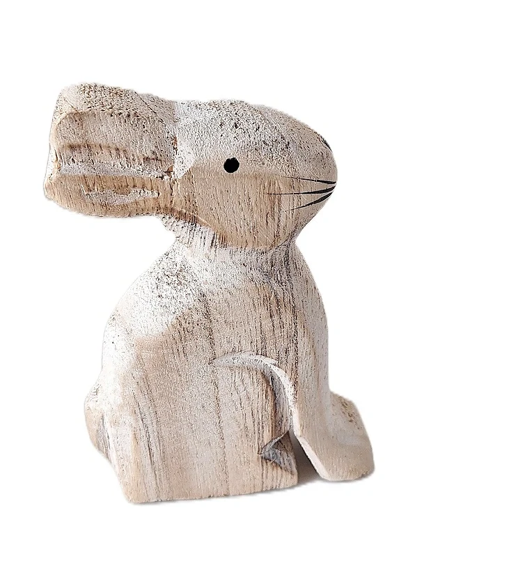 Zajíc 11,5 cm přírodní (dřevo)