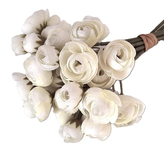 Ranunculus 30 cm, 9 ks bílá (21C01)