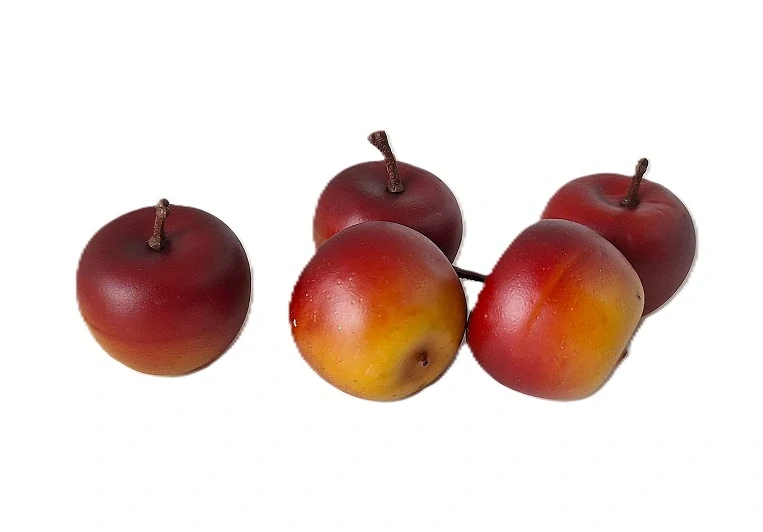 Jablka 3,5 cm červená žíhaná, 3 ks