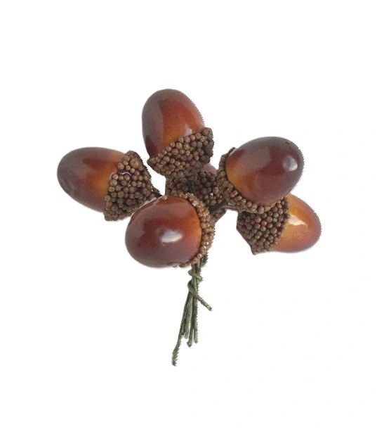 Žaludy 3 cm zápich, 6 ks