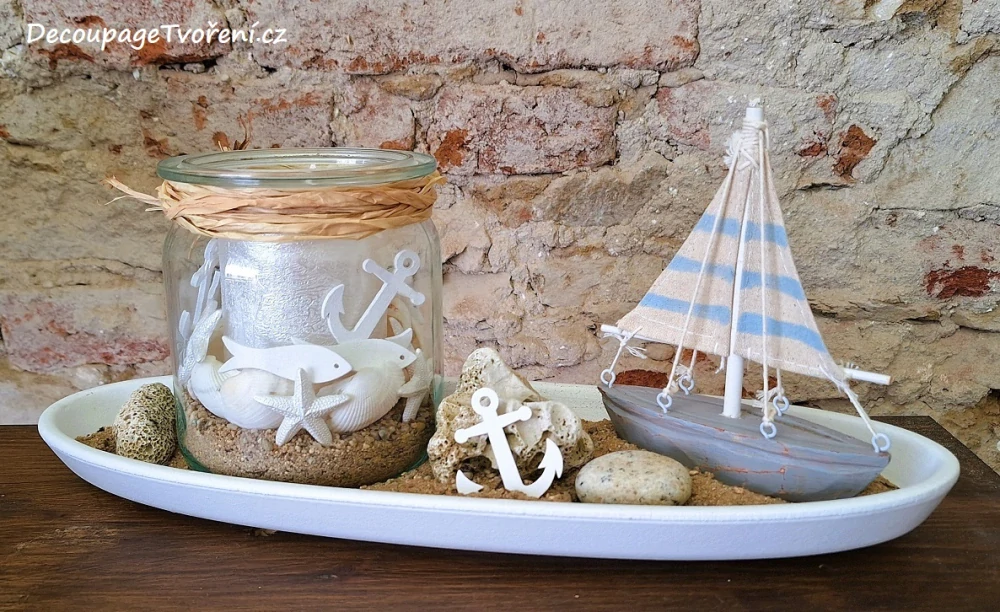 Podnos 38 cm (ovál 009), patina bílá