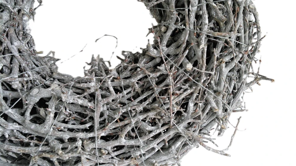 Věnec 32 cm Rustic, ojíněná