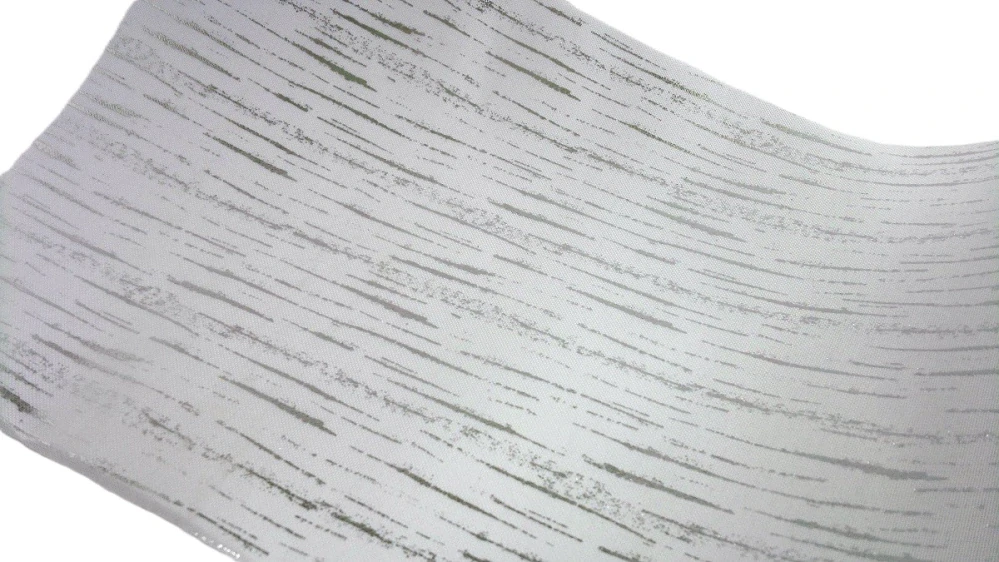 Běhoun 24 cm x 1 m, linky stříbrná (bílá)