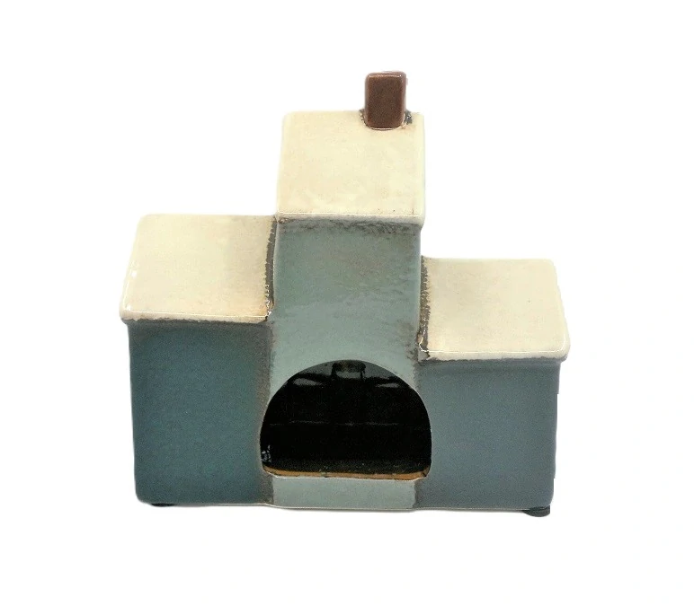 Svícen domek č.14915, modro-šedá