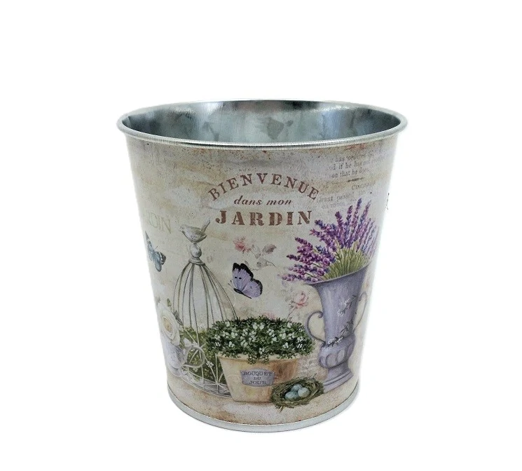 Obal 10,5 cm Vítejte v zahradě - levandule (plech)