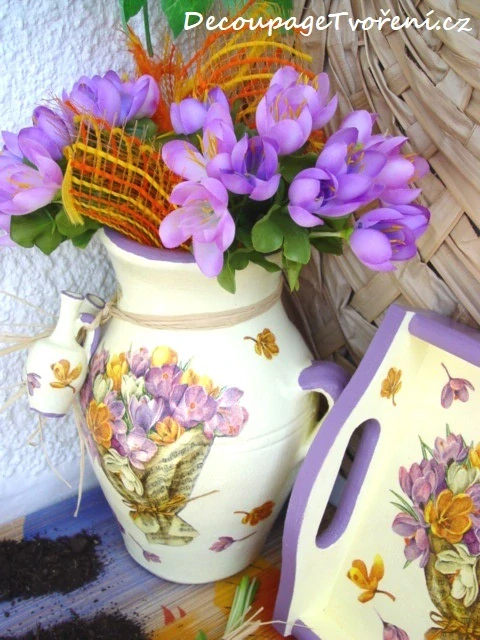 Krokusy 20 cm svazek 10 ks, fialová