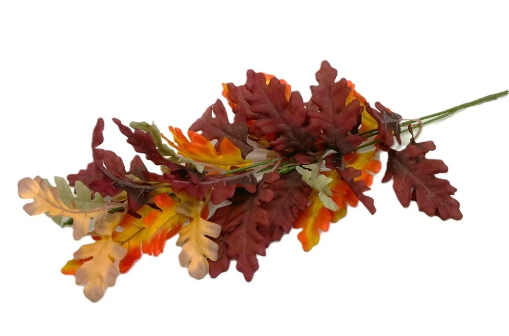 Větev dub 70 cm/X39, vínová/mix