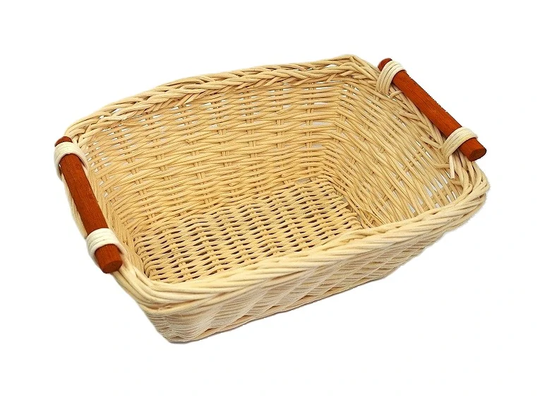 Ošatka 23 cm, bělená (ratan)