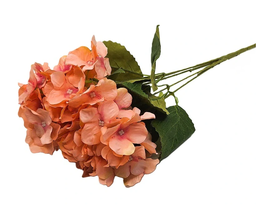 Hortenzie/list 46 cm, světle růžová