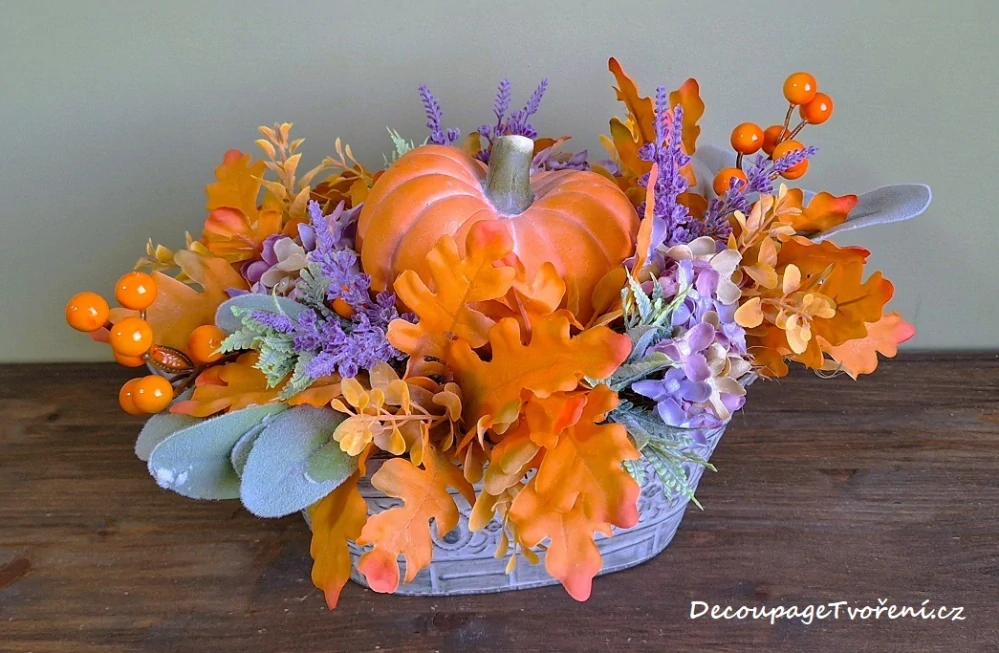 Bobule cesmína 20 cm, oranžová