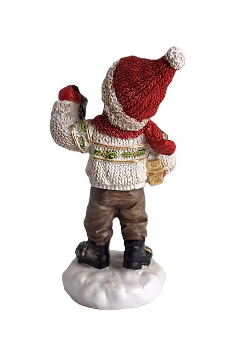 Děti 12 cm v červeném, chlapec