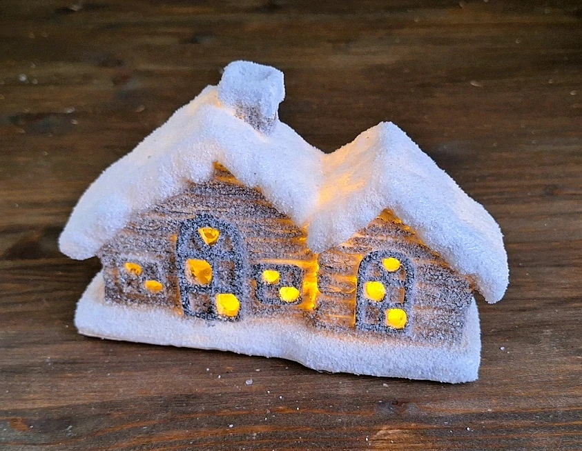 Chaloupky 16 cm, sněhové