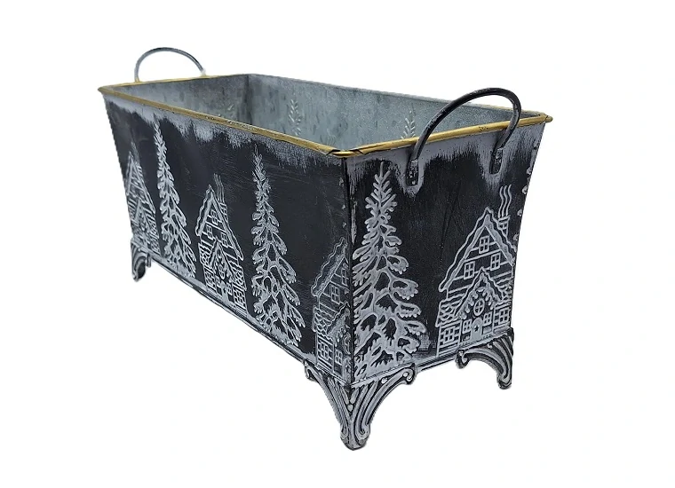 Truhlík Winter 31 cm, černá